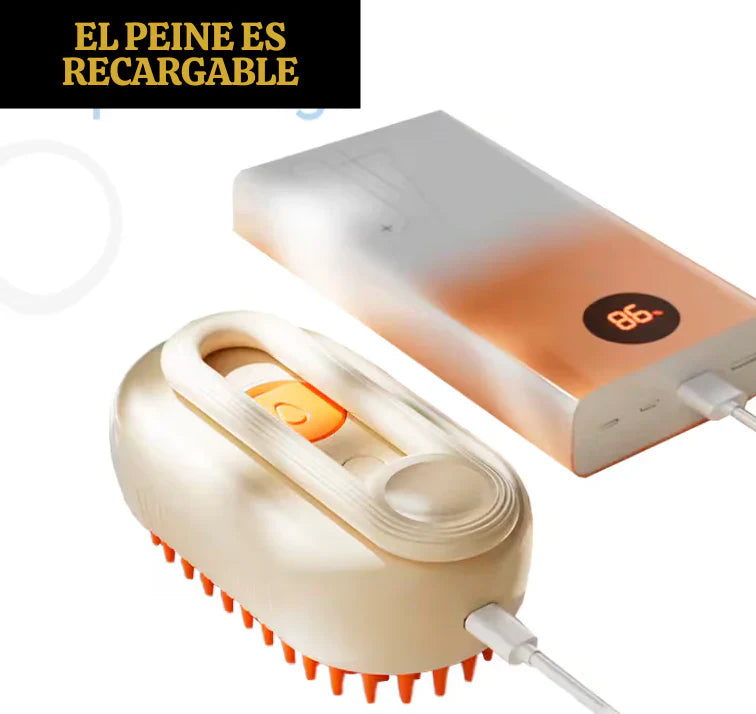 Cepillo Vaporizador Anti pelo para Mascotas